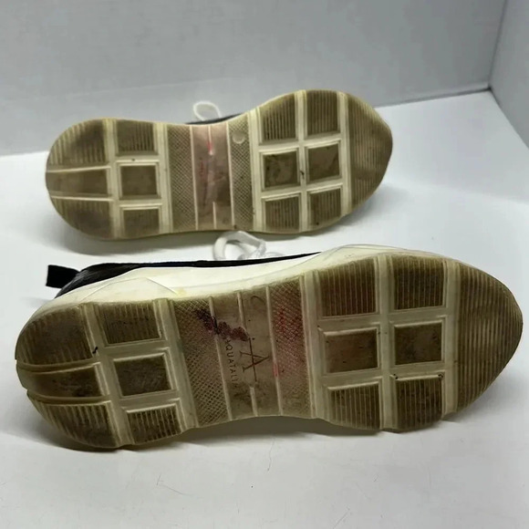 Aquatalia Sneakers Shoes Lace Up Athletic Designer White Blue Snake Skin 7.5 - Picture 10 of 12